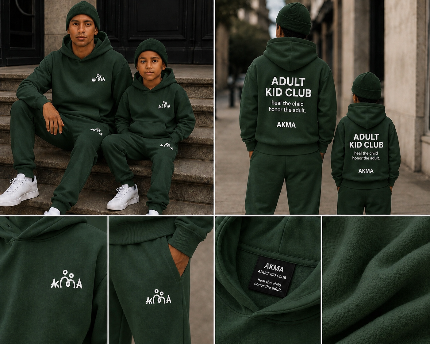 AKMA Family Matching Tracksuit Set — 1 Adult + 1 Child