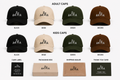 AKMA Adult Caps in Black, Beige, Green and Brown