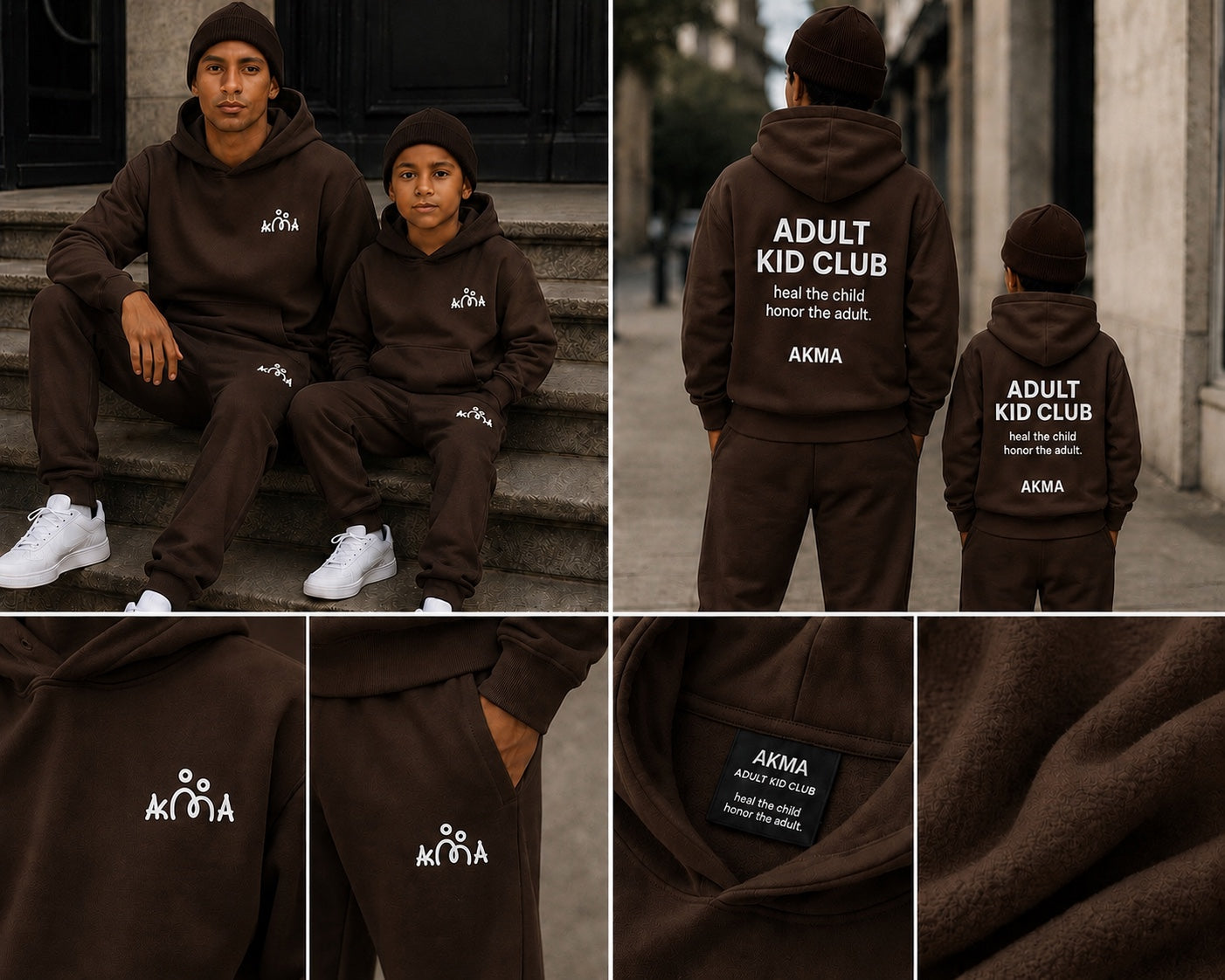 AKMA Family Matching Tracksuit Set — 2 Adults + 2 Children