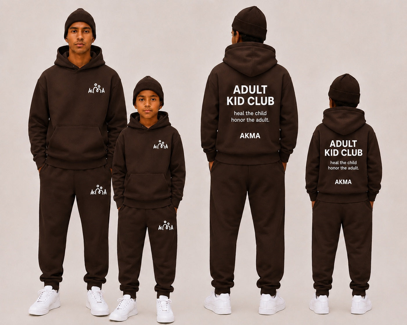 AKMA Family Matching Tracksuit Set — 1 Adult + 1 Child