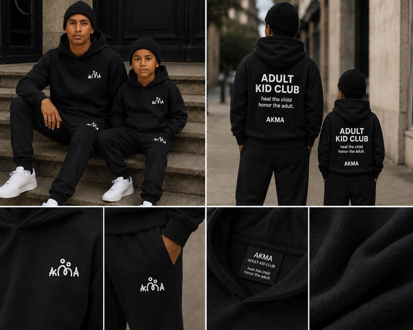 AKMA Family Matching Tracksuit Set — 1 Adult + 1 Child